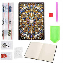 Load image into Gallery viewer, Diamond Painting Notebook Mandala design