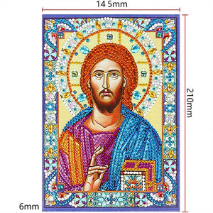 Diamond Painting Notebook Jesus Icon