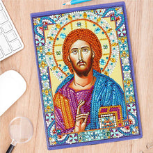 Load image into Gallery viewer, Diamond Painting Notebook Jesus Icon