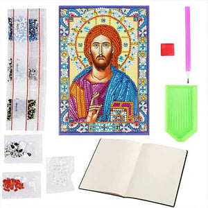 Diamond Painting Notebook Jesus Icon