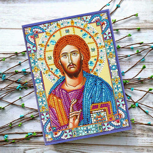 Diamond Painting Notebook Jesus Icon