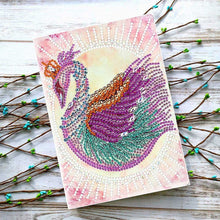 Load image into Gallery viewer, Diamond Painting Notebook Swan
