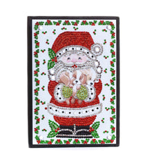 Load image into Gallery viewer, Diamond Painting Notebook Santa Claus with Puppies