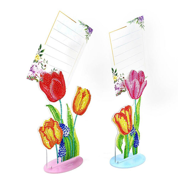 Diamond Painting Note Holder Tulips 2 Piece Set