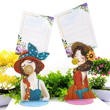 Load image into Gallery viewer, Diamond Painting Note Holder Women with 2 Piece Set