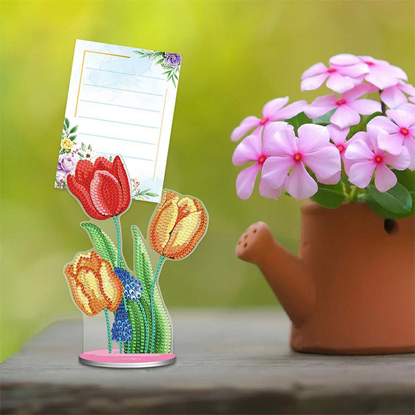 Diamond Painting Note Holder Tulips 2 Piece Set