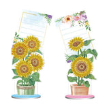 Diamond Painting Note Holder Sunflowers 2 Piece Set