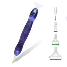 Load image into Gallery viewer, Diamond Painting Premium Pen Ergonomic Purple Glitter 5 Variations