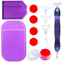 Load image into Gallery viewer, Diamond Painting Premium Pen Ergonomic Purple Glitter 5 Variations