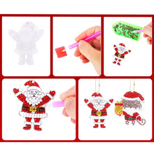 Load image into Gallery viewer, Diamond Painting Keychain Christmas 11 Pieces