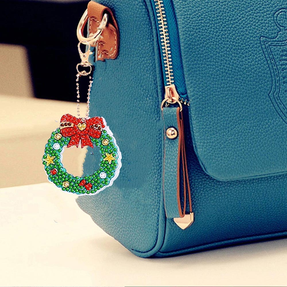 Diamond Painting Keychain Christmas 21 Pieces