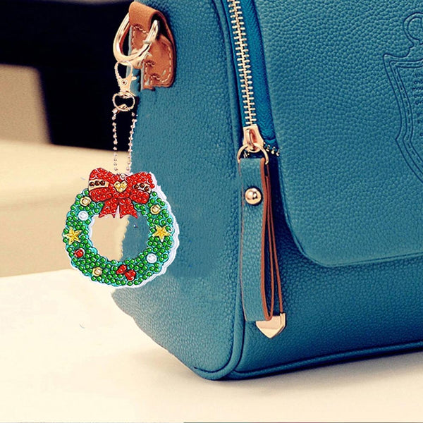 Diamond Painting Keychain Christmas 21 Pieces