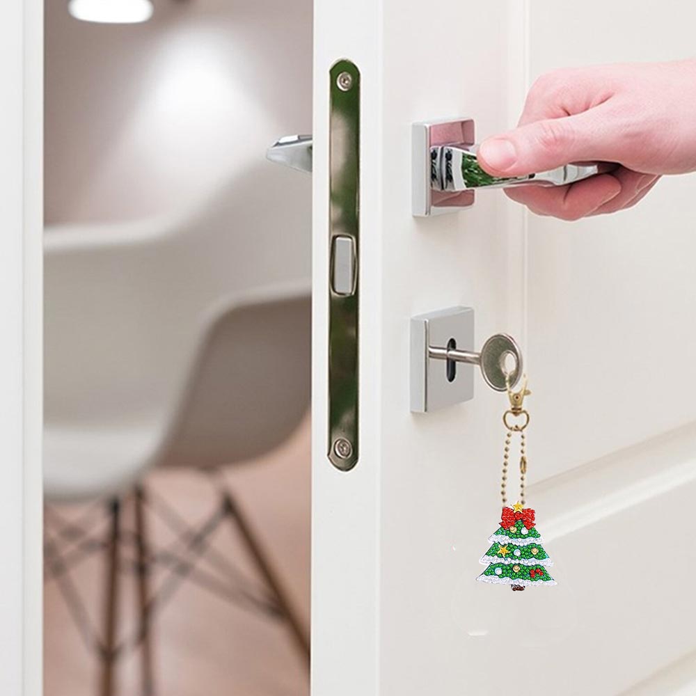 Diamond Painting Keychain Christmas 21 Pieces