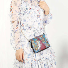 Load image into Gallery viewer, Diamond Painting Bag Red Peacock