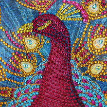 Load image into Gallery viewer, Diamond Painting Bag Red Peacock