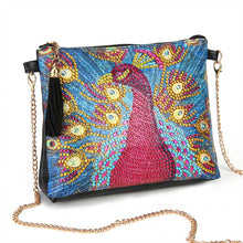 Load image into Gallery viewer, Diamond Painting Bag Red Peacock