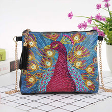 Load image into Gallery viewer, Diamond Painting Bag Red Peacock