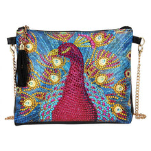 Load image into Gallery viewer, Diamond Painting Bag Red Peacock