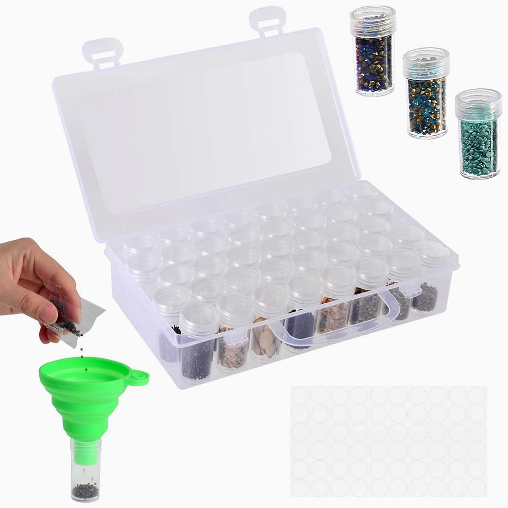 Diamond Painting XL Storage Box with 38 Jars