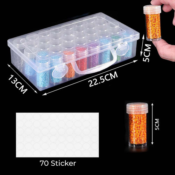 Diamond Painting XL Storage Box with 38 Jars
