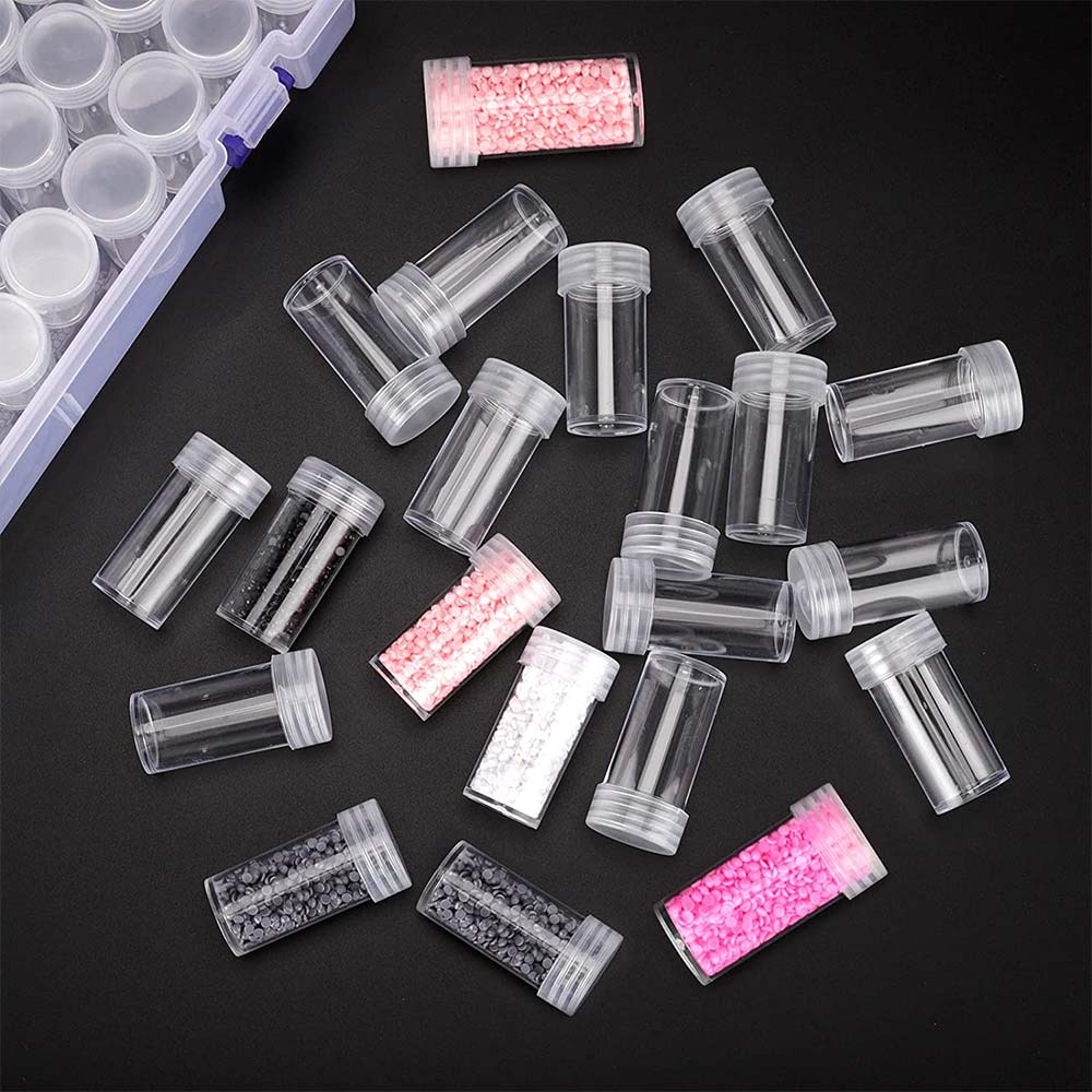 Diamond Painting XXL storage box with 80 round jars