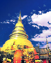 Load image into Gallery viewer, Paint by numbers | Chiangmai Temple | intermediate new arrivals landscapes cities | Figured'Art