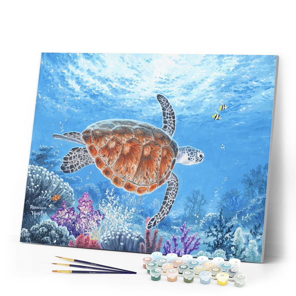 Paint by numbers Turtle Figured'Art new arrivals, advanced, animals, turtles