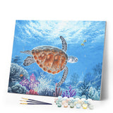 Paint by numbers Turtle Figured'Art new arrivals, advanced, animals, turtles