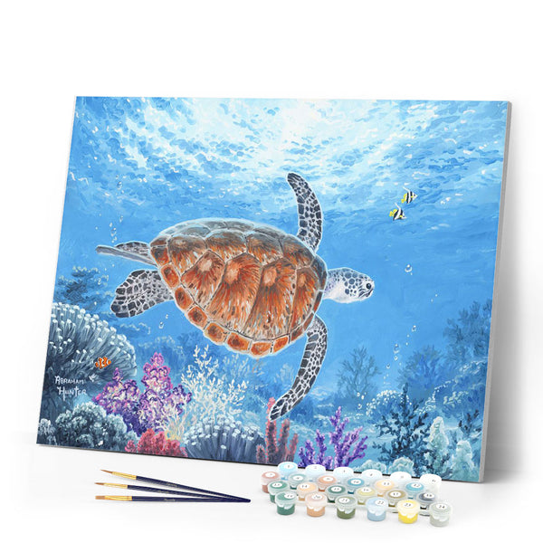 Paint by numbers Turtle Figured'Art new arrivals, advanced, animals, turtles