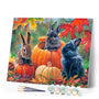 Paint by numbers Trio of Rabbits Figured'Art new arrivals, intermediate, animals, rabbits