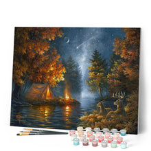 Load image into Gallery viewer, Camping under a Starry Night