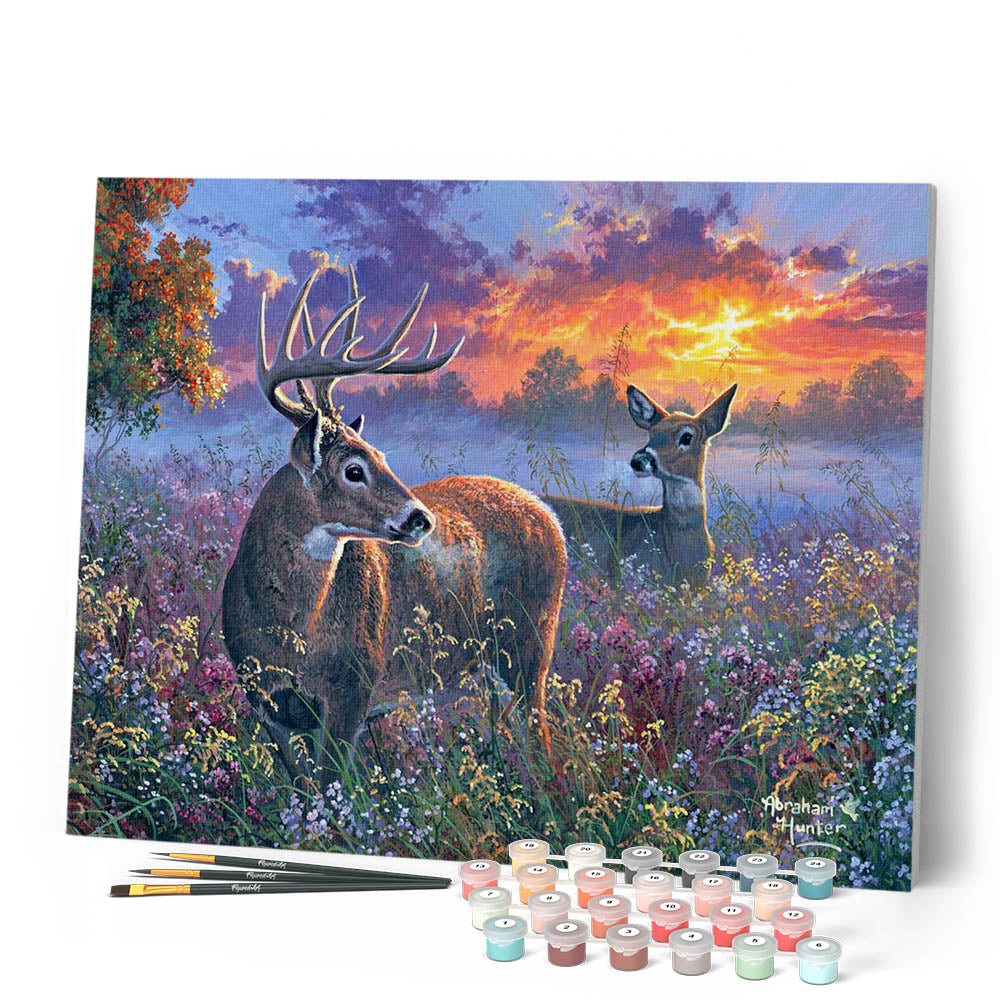Paint by numbers - Deer couple – Figured'Art