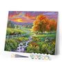 Paint by numbers Sunny Meadow Figured'Art new arrivals, advanced, landscapes, animals, horses