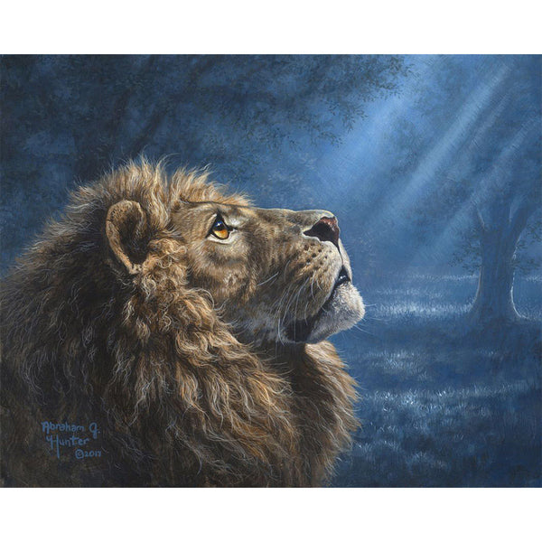 Paint by numbers Lion and Dim Light Figured'Art new arrivals, intermediate, animals, lions