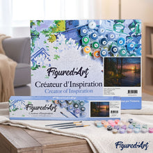 Load image into Gallery viewer, Paint by numbers Camping and Lake Figured'Art new arrivals, intermediate, landscapes