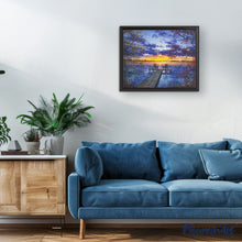 Load image into Gallery viewer, Paint by numbers Pontoon at Sunset Figured'Art new arrivals, advanced, landscapes