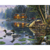 Paint by numbers Chalet Life Figured'Art new arrivals, advanced, animals, birds, ducks
