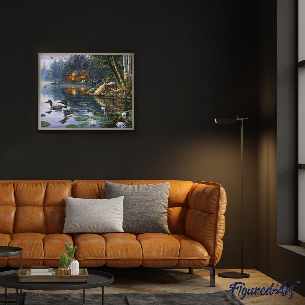 Paint by numbers Chalet Life Figured'Art new arrivals, advanced, animals, birds, ducks