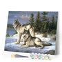 Paint by numbers Wolves Couple Figured'Art new arrivals, advanced, animals, wolves