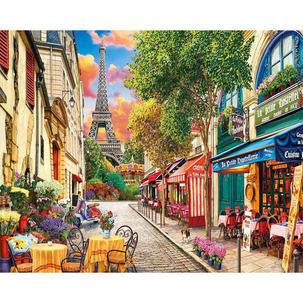 Paint by numbers Paris Alley Figured'Art new arrivals, advanced, cities