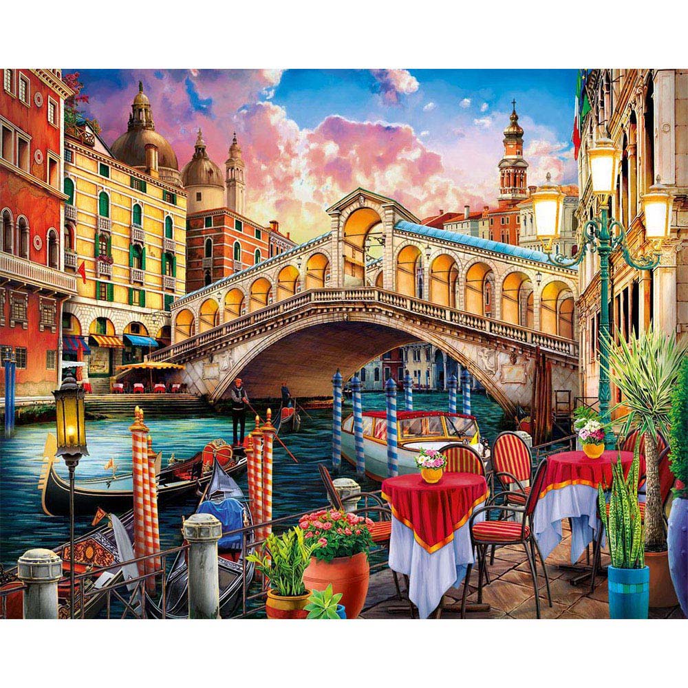 Paint by numbers Rialto Bridge Figured'Art new arrivals, intermediate, cities