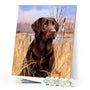 Paint by numbers Labrador Figured'Art new arrivals, advanced, animals, dogs