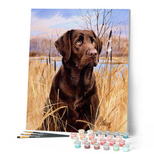 Load image into Gallery viewer, Paint by numbers Labrador Figured'Art new arrivals, advanced, animals, dogs