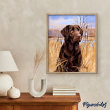 Paint by numbers Labrador Figured'Art new arrivals, advanced, animals, dogs