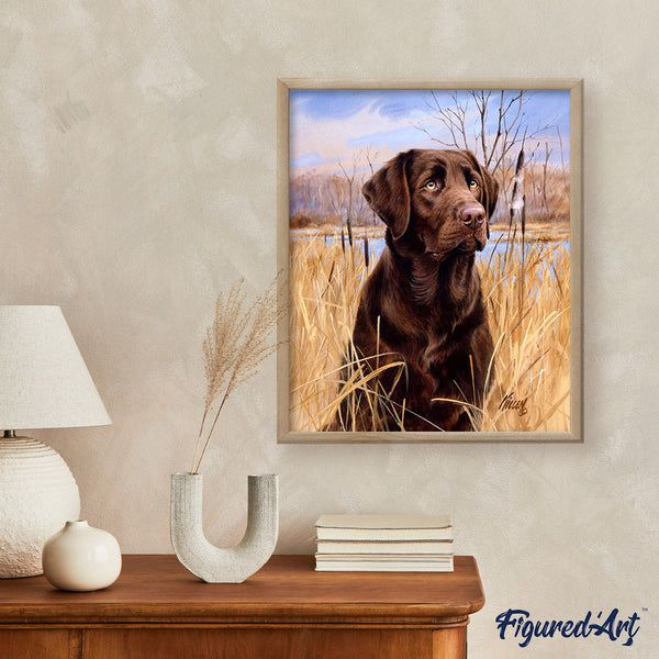 Paint by numbers Labrador Figured'Art new arrivals, advanced, animals, dogs