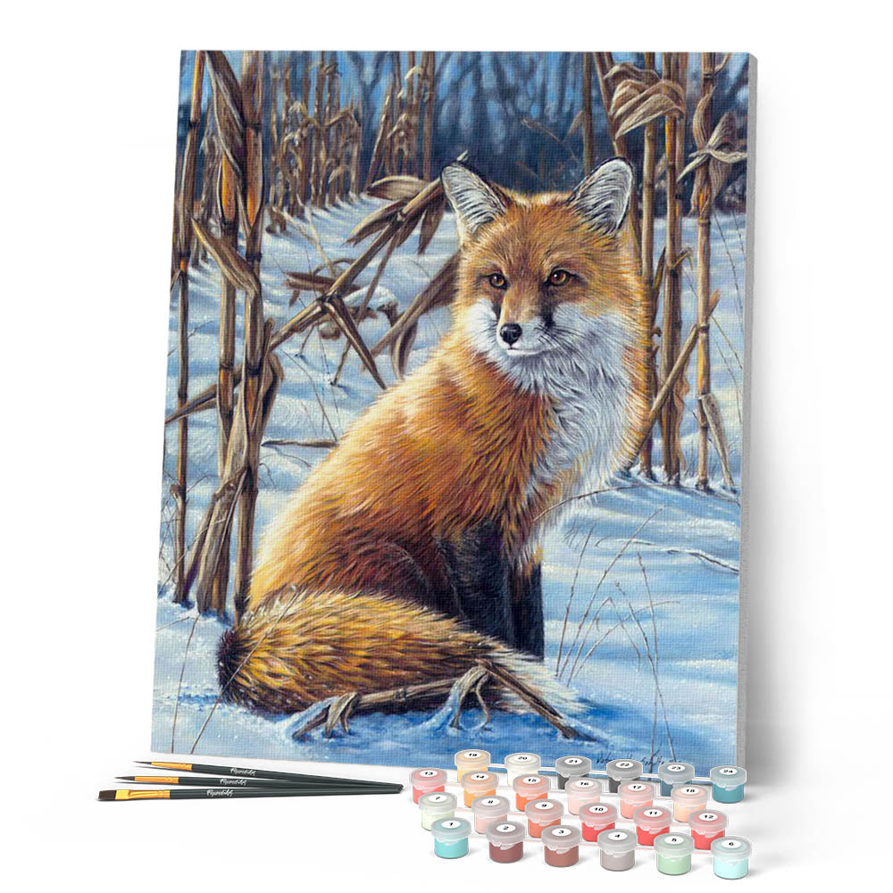 Paint by numbers - Fox In The Snow – Figured'Art