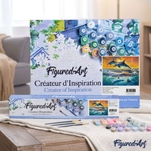 Load image into Gallery viewer, Paint by numbers | Dolphins | animals dolphins intermediate new arrivals landscapes fish | Figured'Art