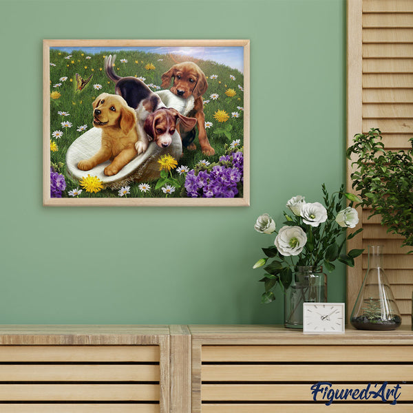 Paint by numbers | Games with friends | animals dogs flowers intermediate new arrivals | Figured'Art
