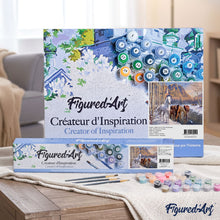Load image into Gallery viewer, Paint by numbers | Horses during winter near the river | animals horses intermediate new arrivals landscapes | Figured'Art