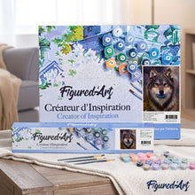 Load image into Gallery viewer, Paint by numbers | Wolf head | animals intermediate wolves new arrivals | Figured'Art